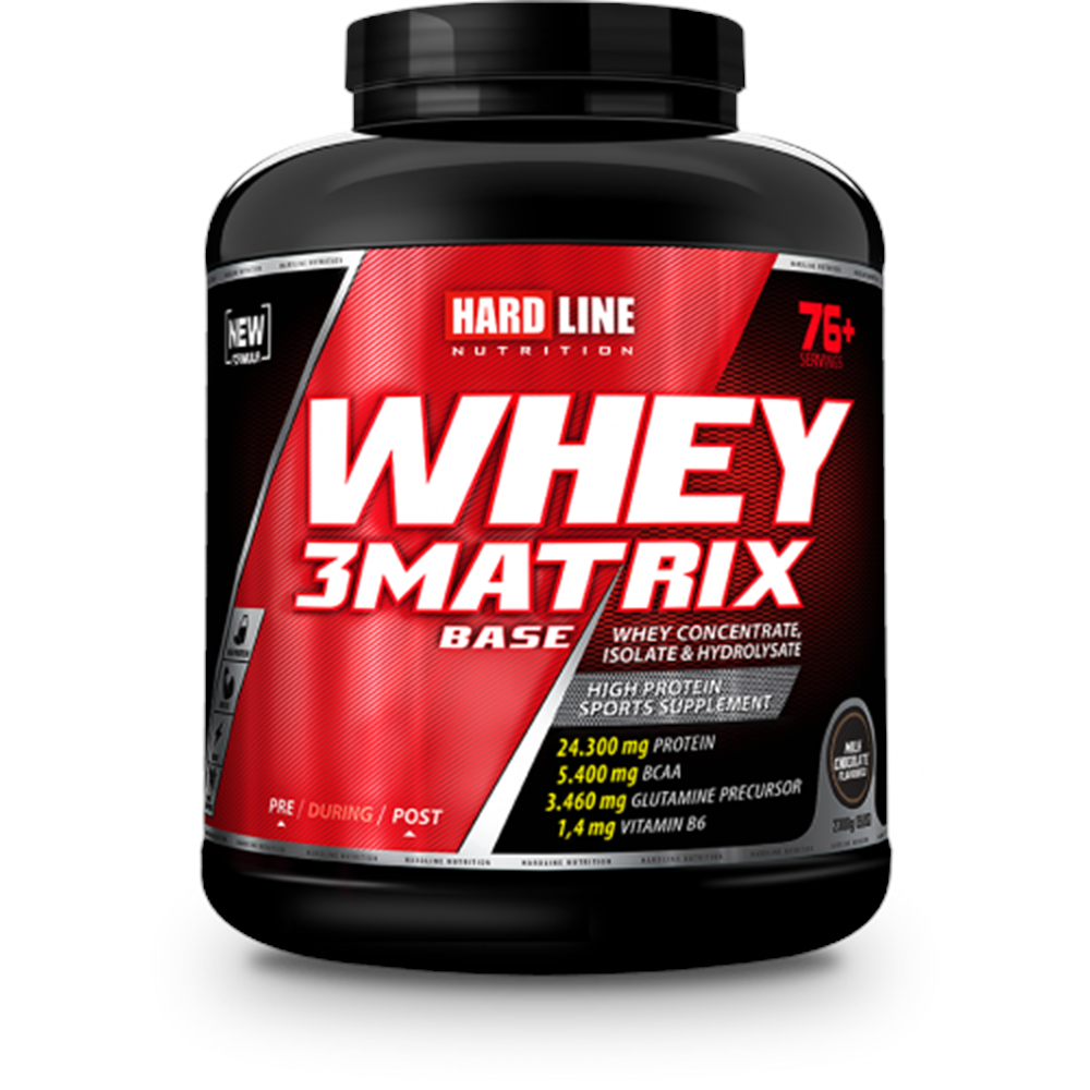 HardLine Whey3Matrix BASE 2300 Gr Çikolata