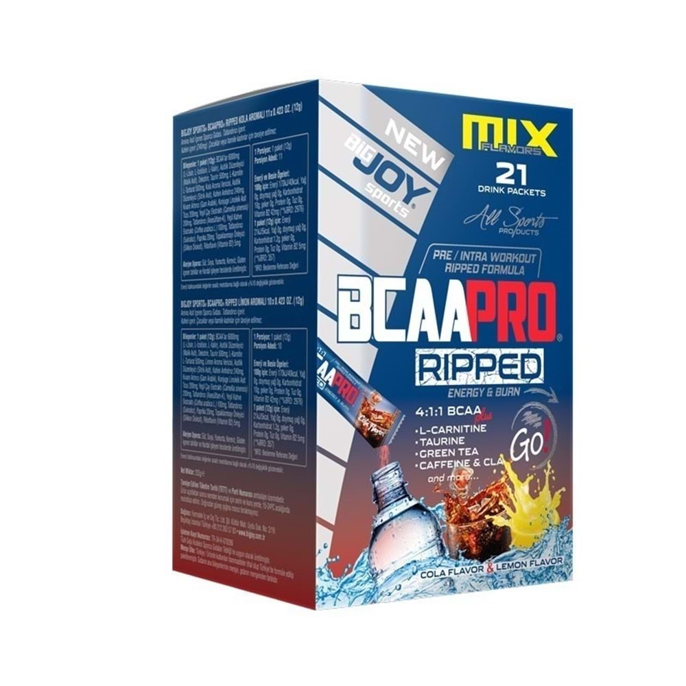 Bigjoy Bcaa Pro Ripped 4.1.1 GO! 21 Saşe Mix