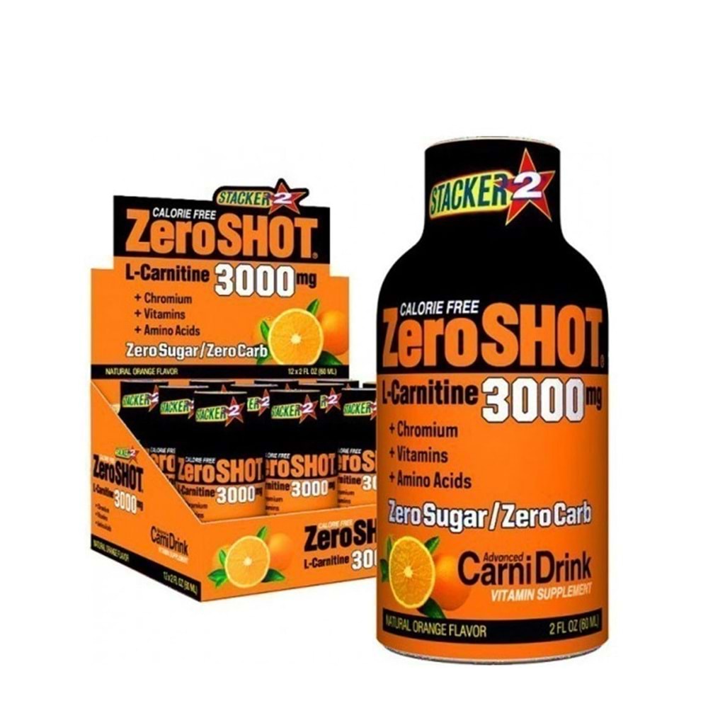 Zero Shot L-carnatine 12 Shot Portakal