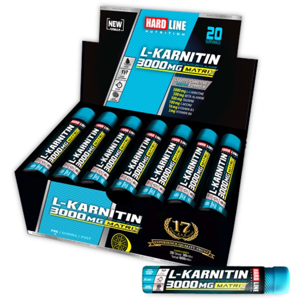HardLine L-carnatine Matrix 20 Shot Limon