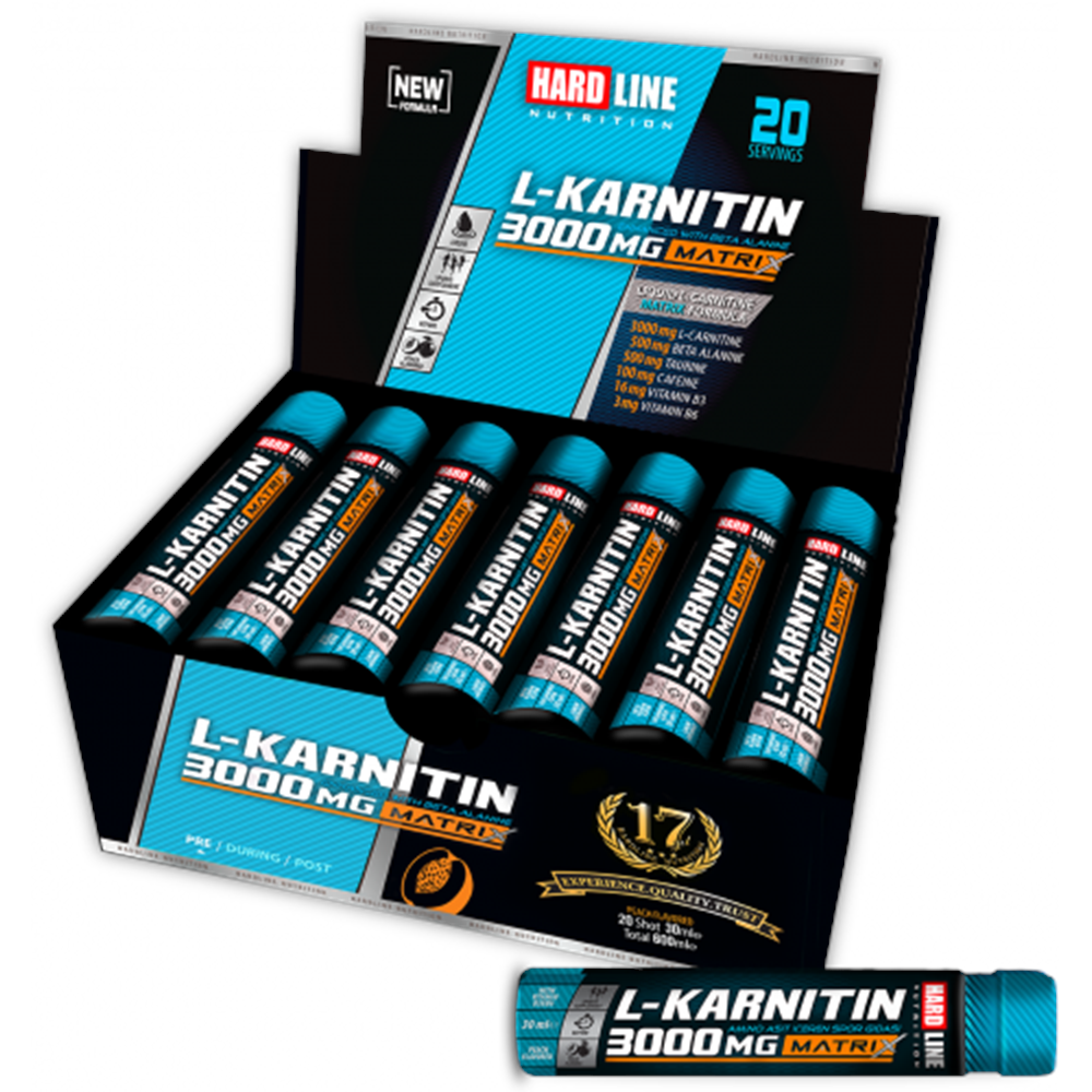 HardLine L-carnatine Matrix 20 Shot Şeftali