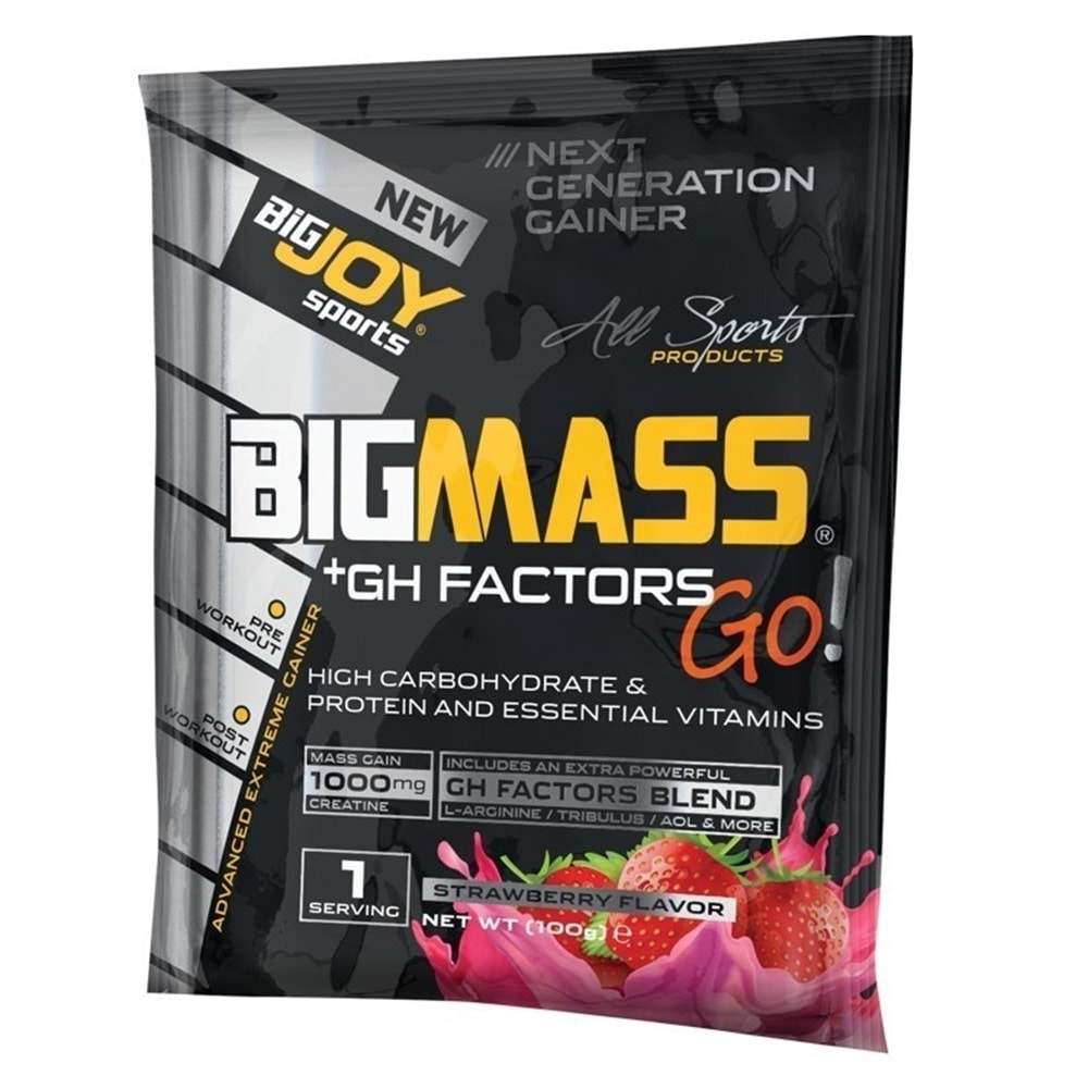 Bigjoy BigMass Gh+Factors Go 1Ad. 100 Gr Çilek