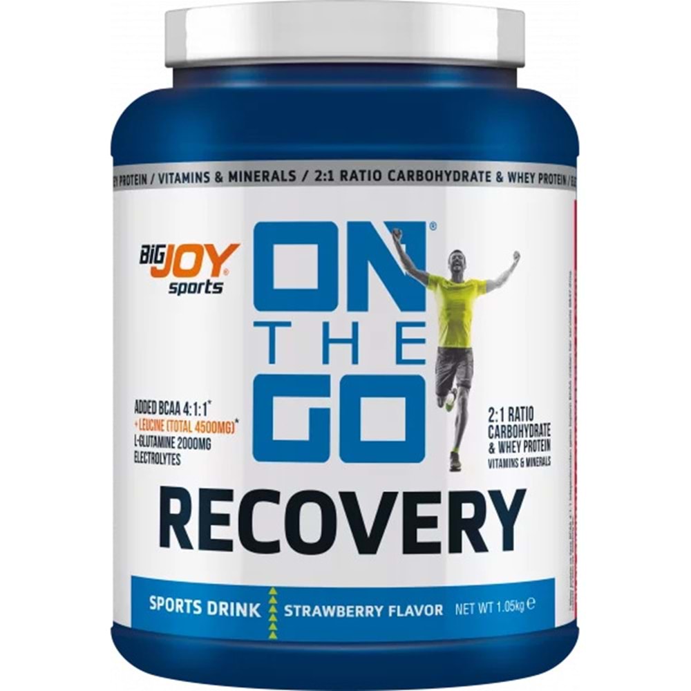Bigjoy Sports ONTHEGO RECOVERY Sports Drink Çilek 1.05kg