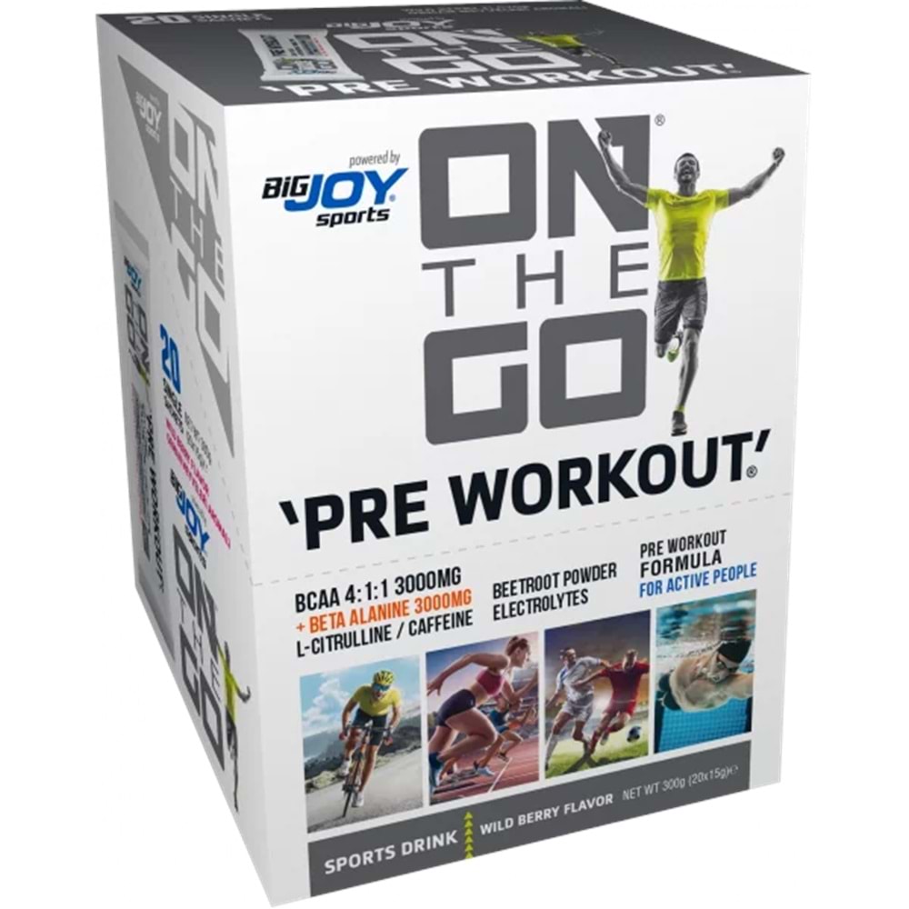 Bigjoy Sports ONTHEGO Preworkout Orman Meyveli 20 x 15g