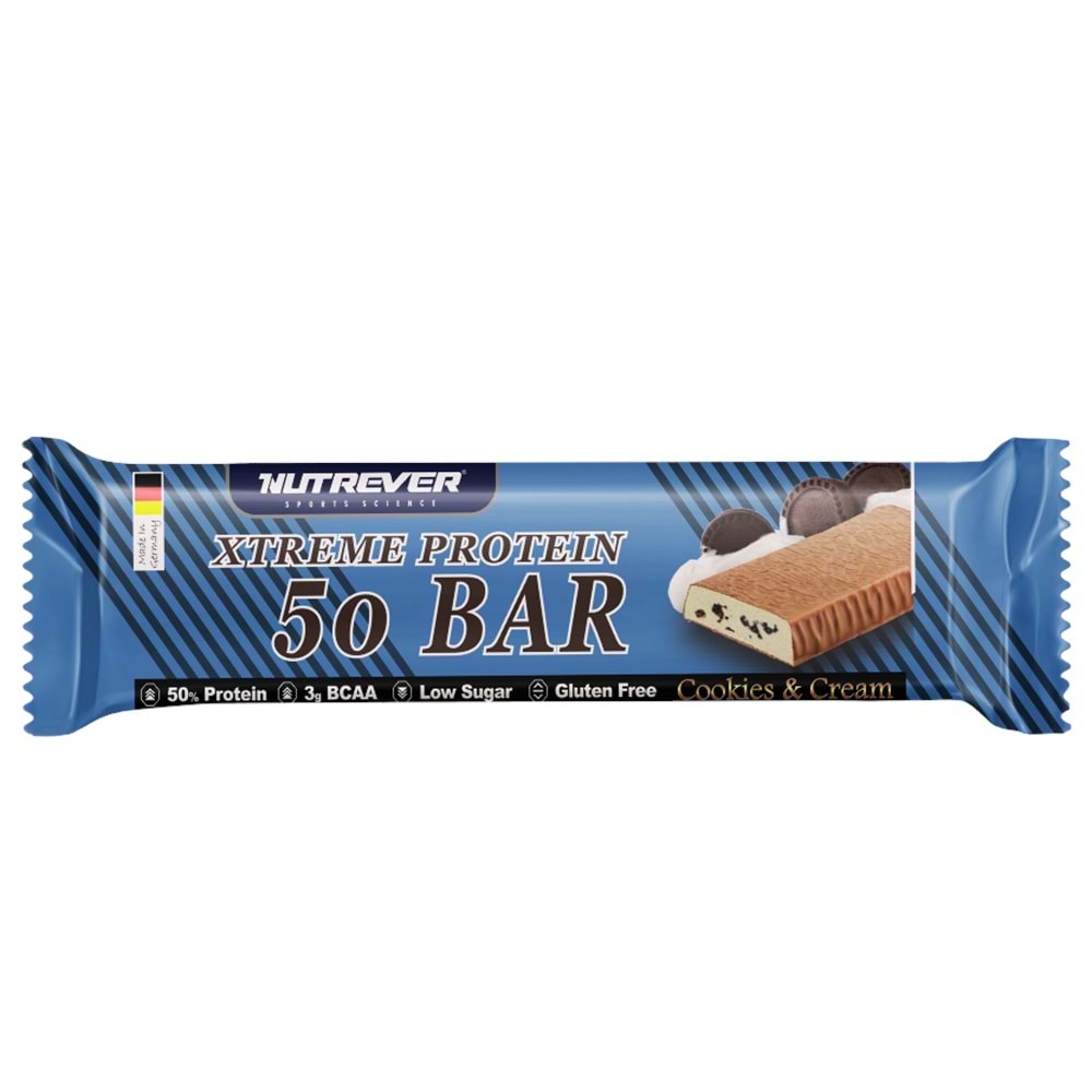 Nutrever Xtreme Protein 50 Bar Cookies&Cream 50gr