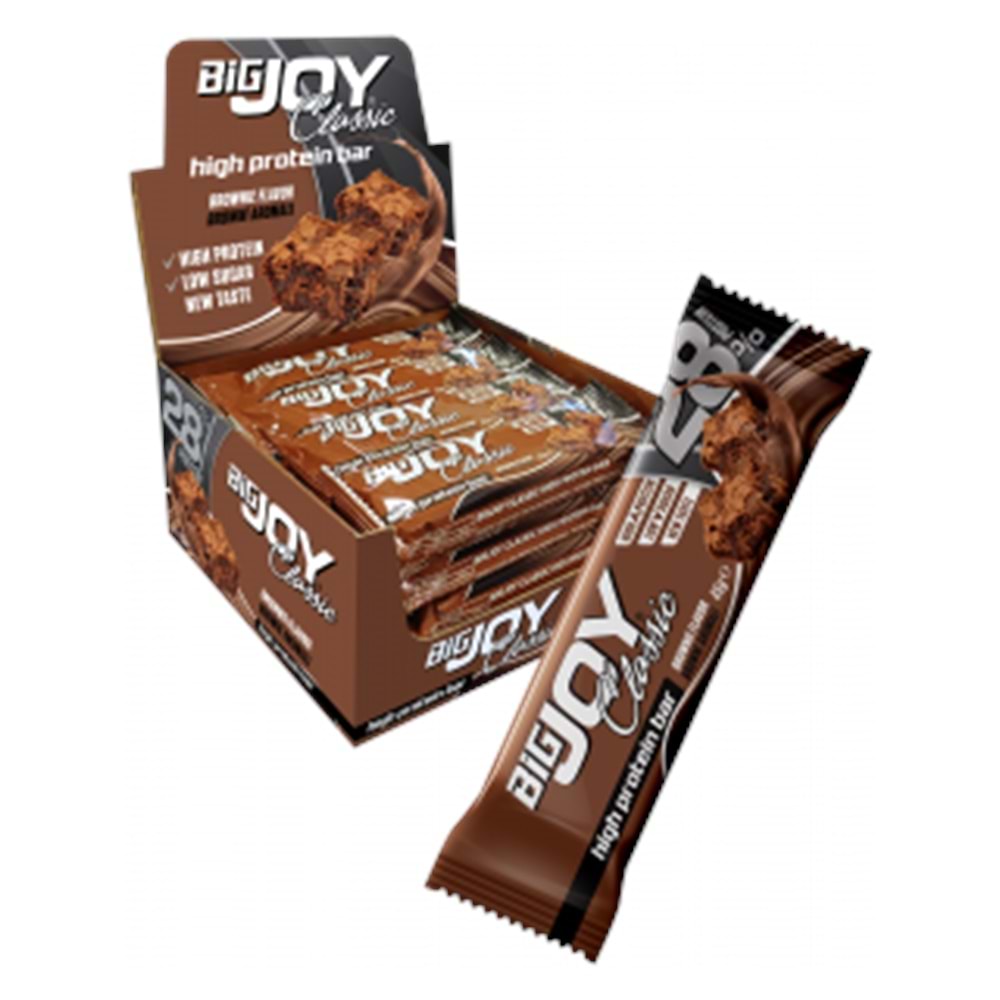 Bigjoy Classic High Protein Bar Brownie 45g x 16 Adet