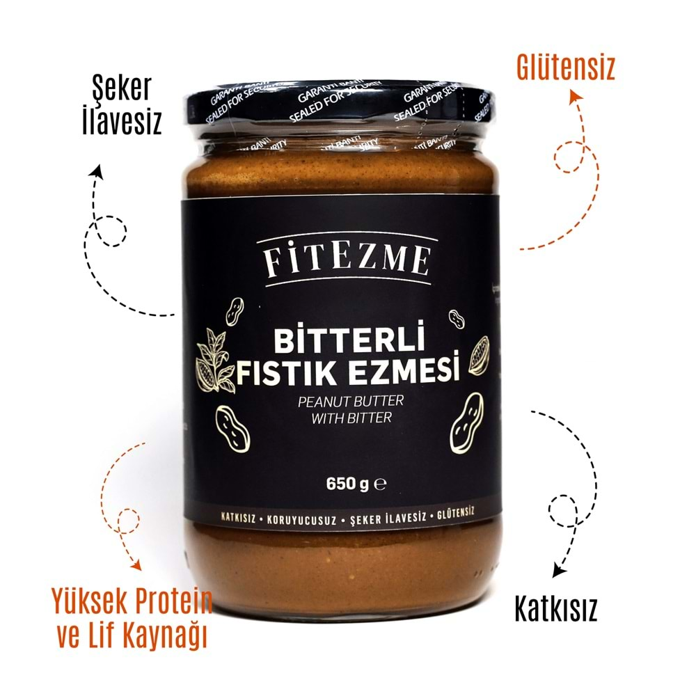 FİTEZME Bitterli Fıstık Ezmesi 650g