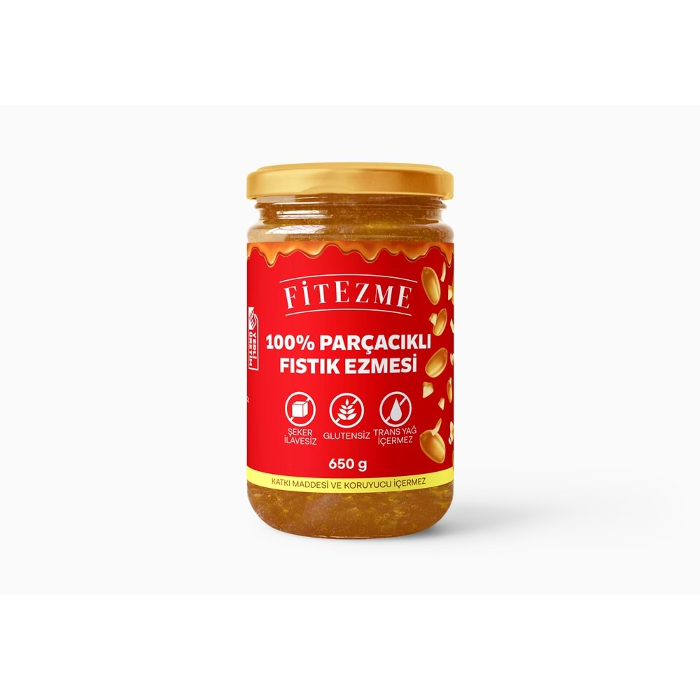 FİTEZME %100 Fıstık Ezmesi Parçacıklı 650g