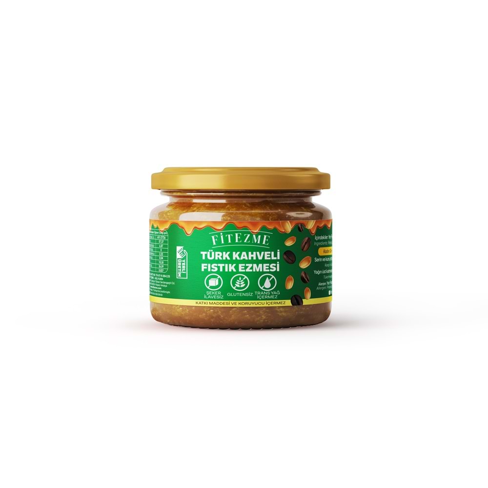 FİTEZME Türk Kahveli Fıstık Ezmesi 300g