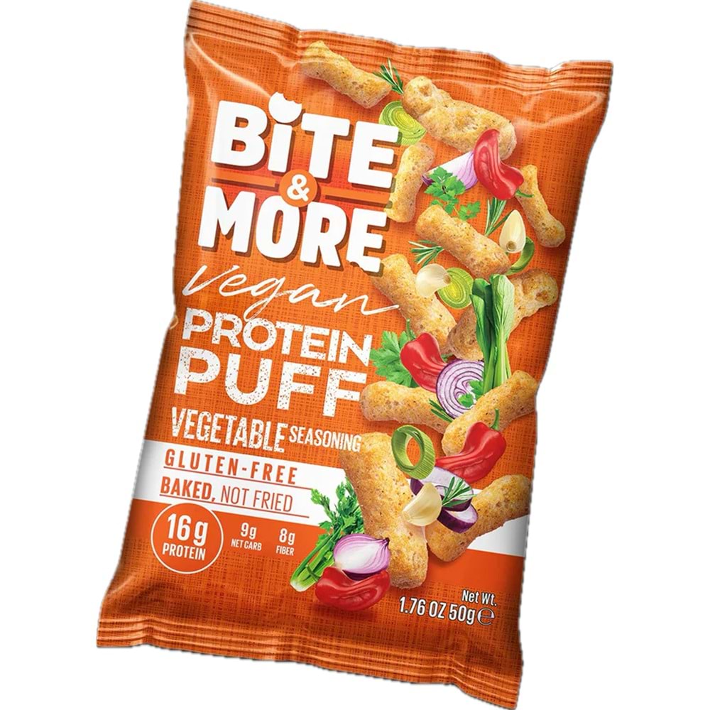Bite More Proteinli Cips 50g Sebzeli
