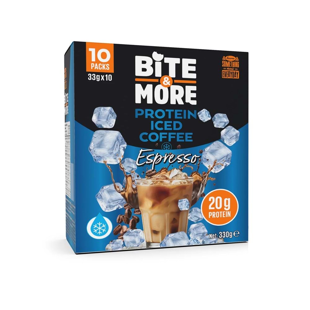 Bite More Proteinli Soğuk Kahve 33g x 10 adet Espresso