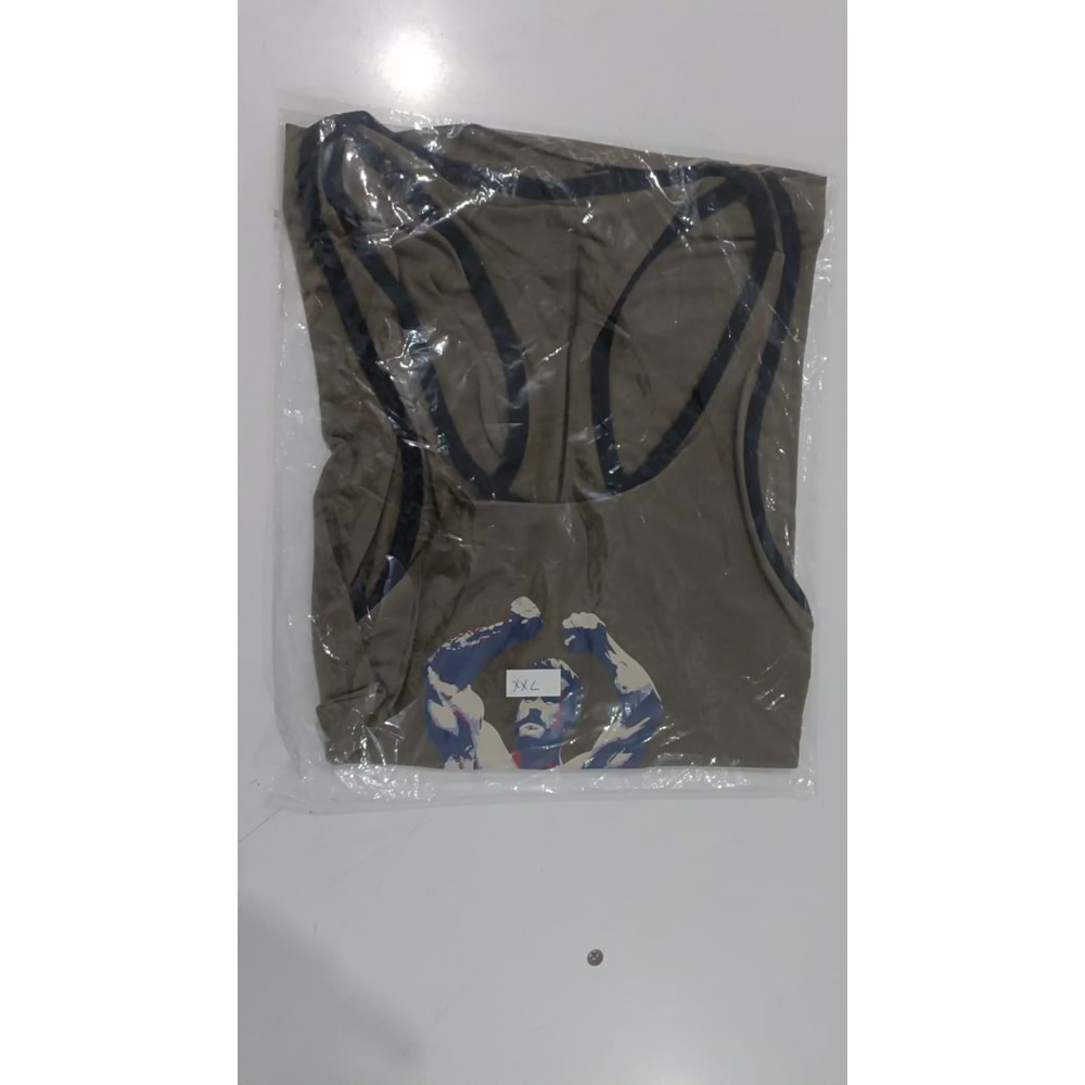 CBUM Baskılı Erkek Fitness Sporcu Atleti - YEŞİL - XXL