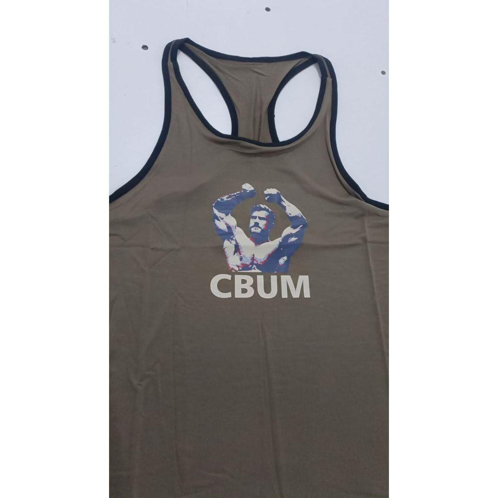 CBUM Baskılı Erkek Fitness Sporcu Atleti