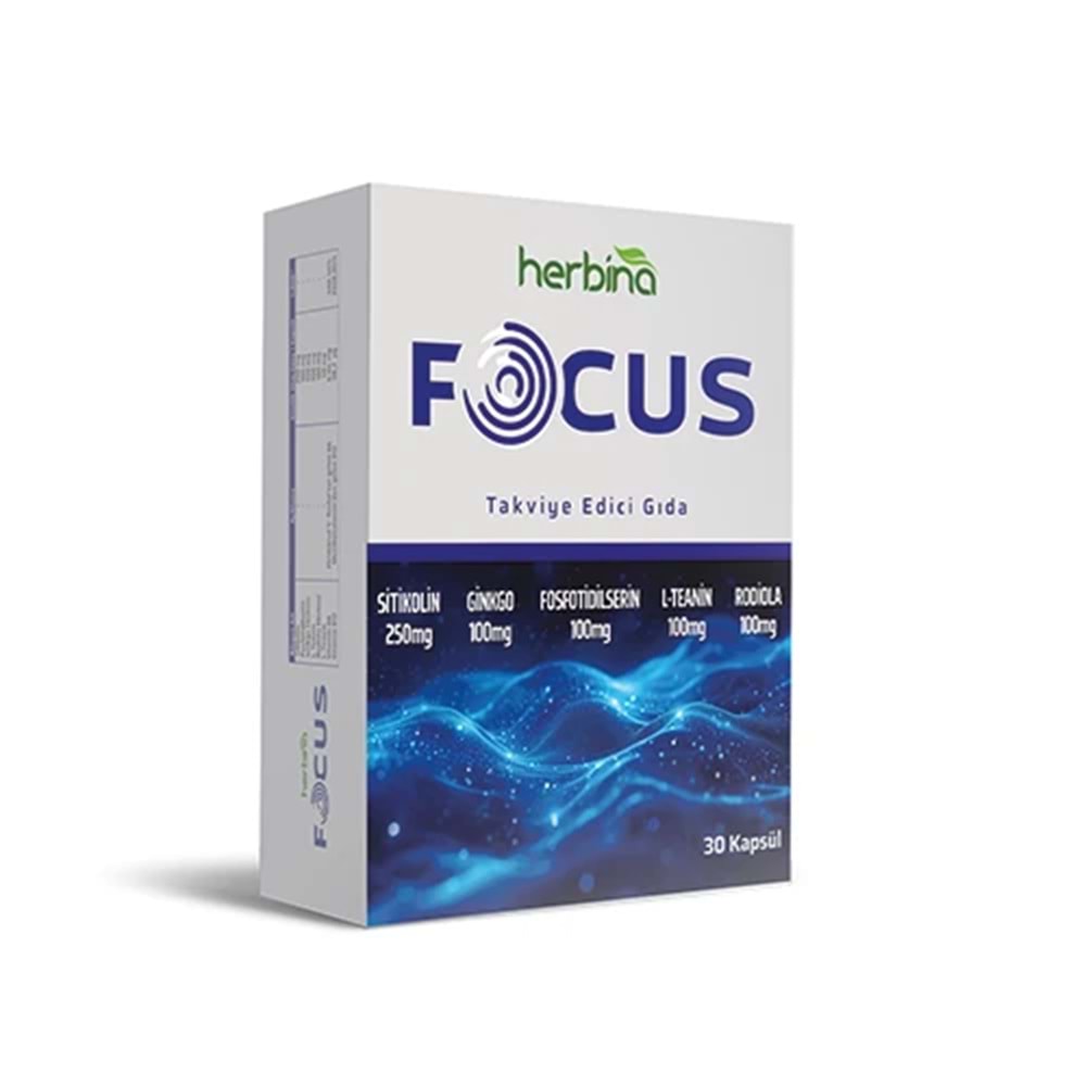 HERBİNA focus sitikolin 30 kapsul