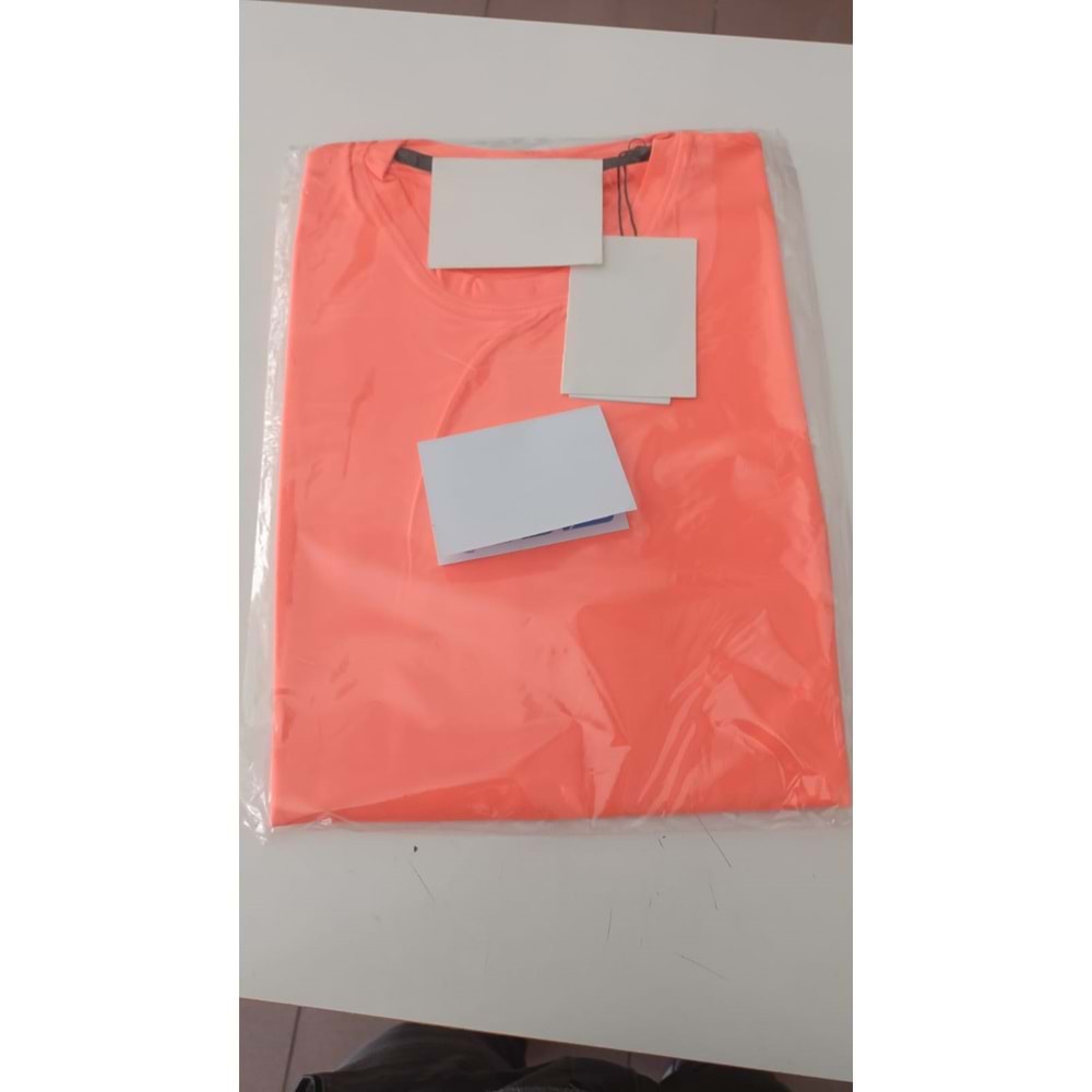 Polyester Suprem Sıfır kol T-shırt - TURUNCU - S