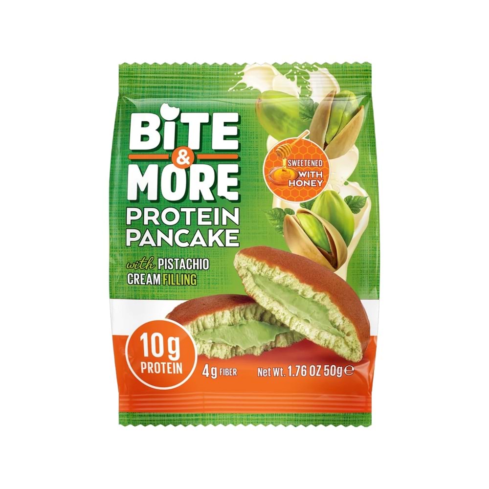 Bite More Protein Pancake 50 Gr x 12 Ad Antep Fıstıklı