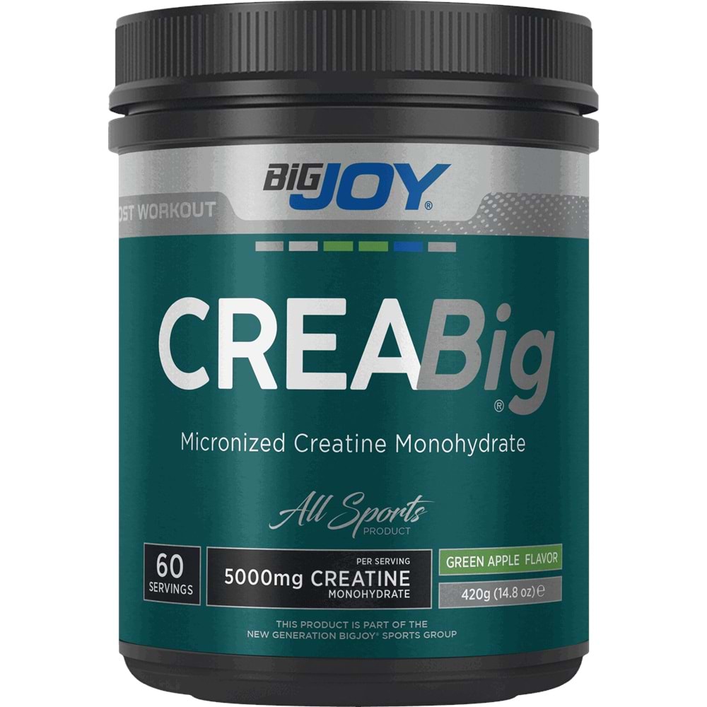 Bigjoy CreaBig Creatine Micronized 420 Gr Yeşil Elma