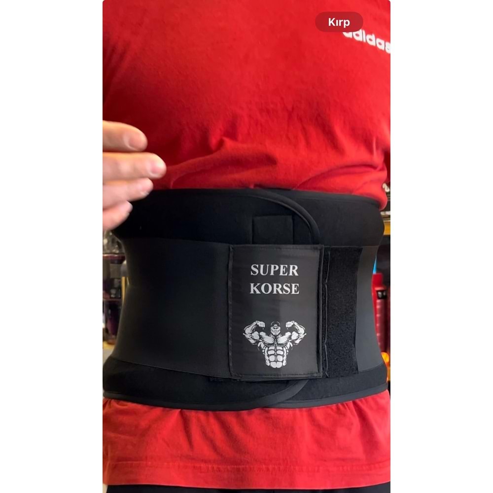 Lastikli Süper Korse - SİYAH - XL