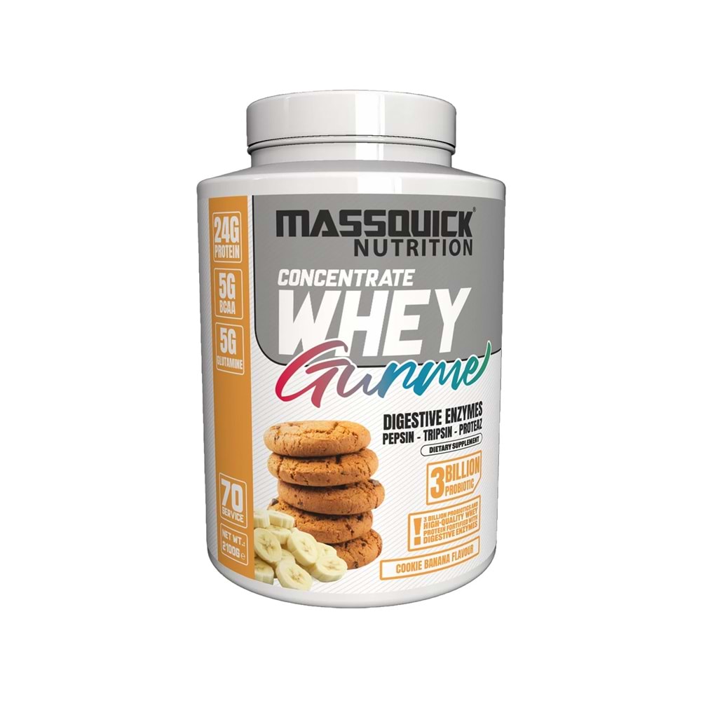 MassQuick Gurme Whey Bisküvi&Muz 2100 G 70 SERVİS