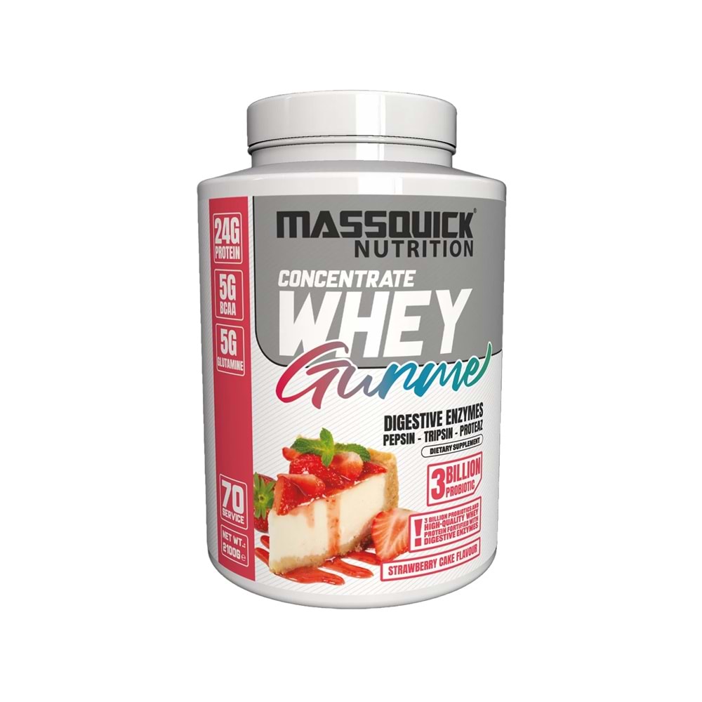 MassQuick Gurme Whey Çilek&Kek 2100 G 70 SERVİS
