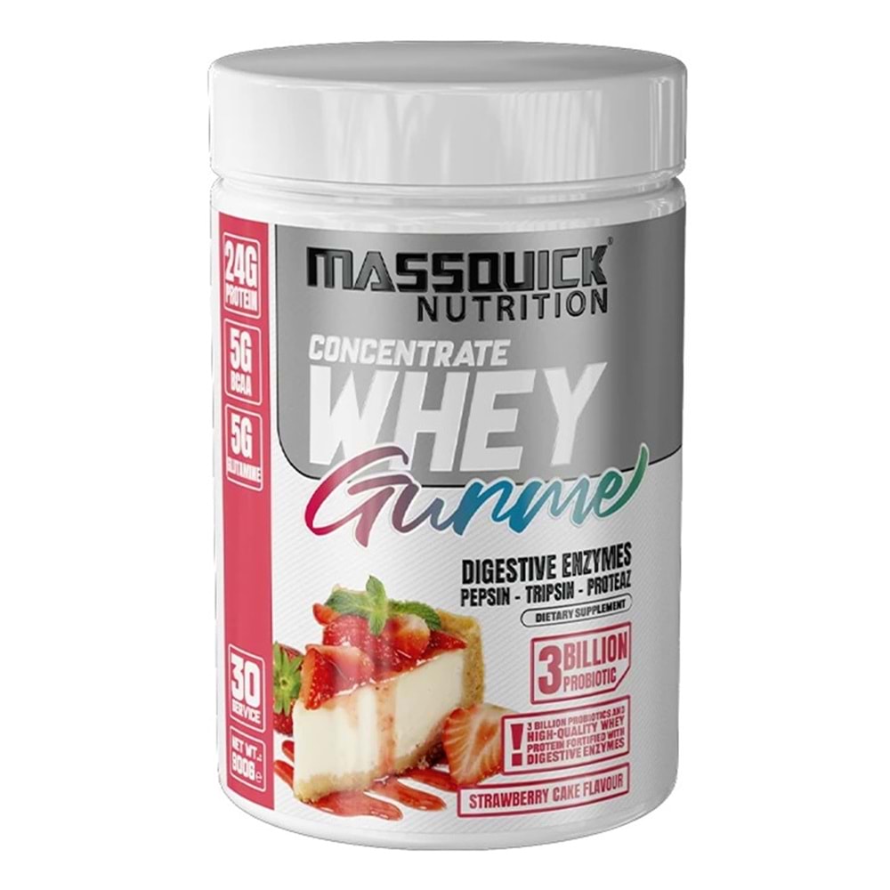 MassQuick Gurme Whey Çilek&Kek 900 G 30 SERVİS