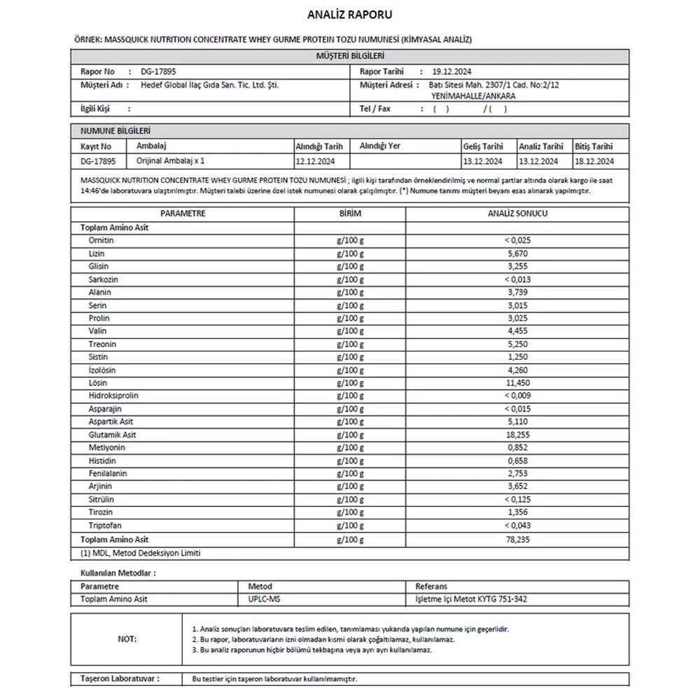 MassQuick Gurme Whey Portakal&Çikolata 960 G 30 SERVİS