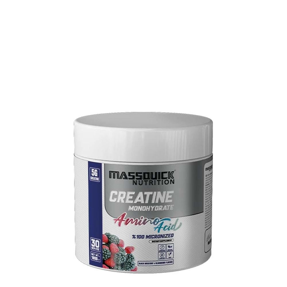 MassQuick Creatine Monohydrate karadut&Böğürtlen 180 G