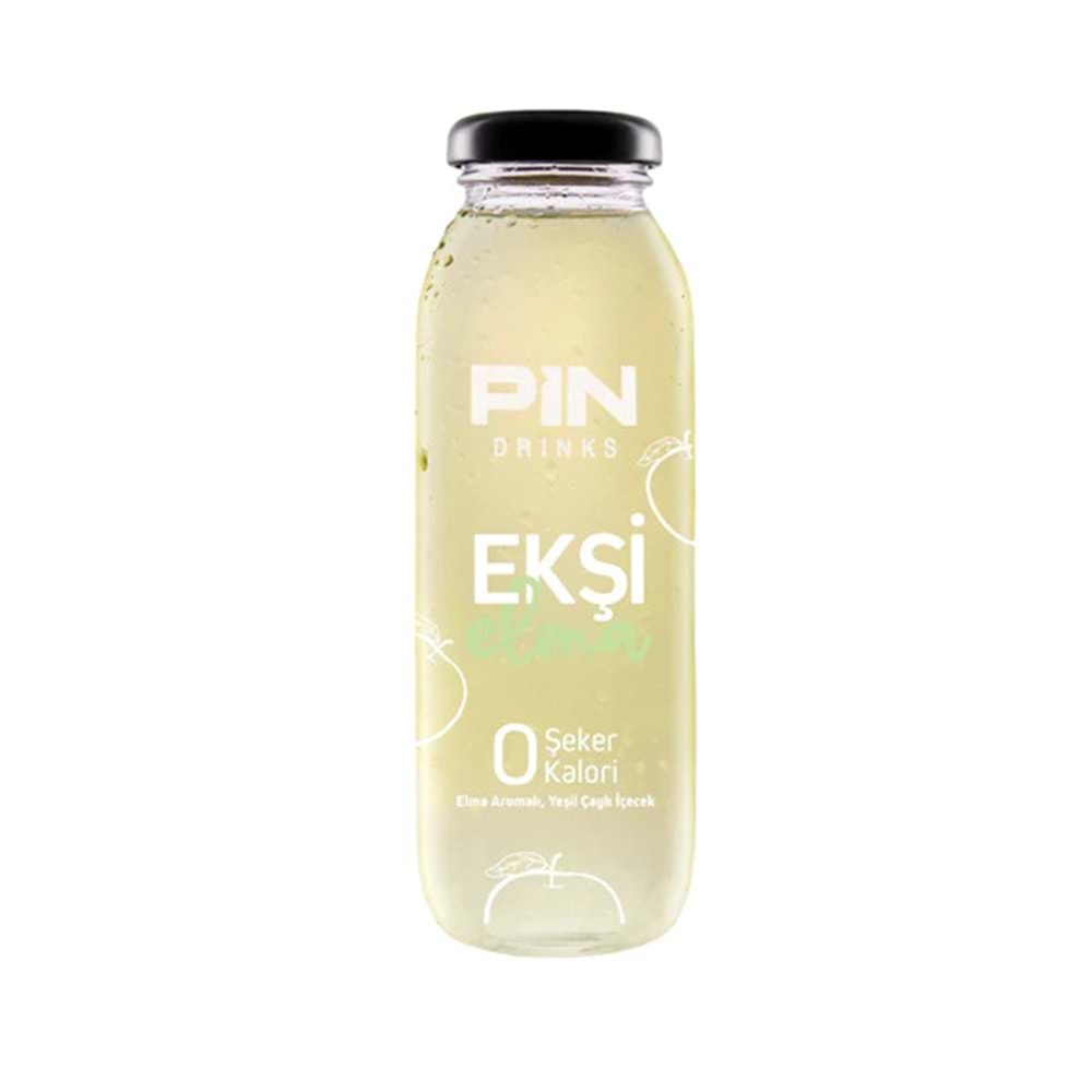 PİN İÇECEK Ekşi Elma 250 ML CAM