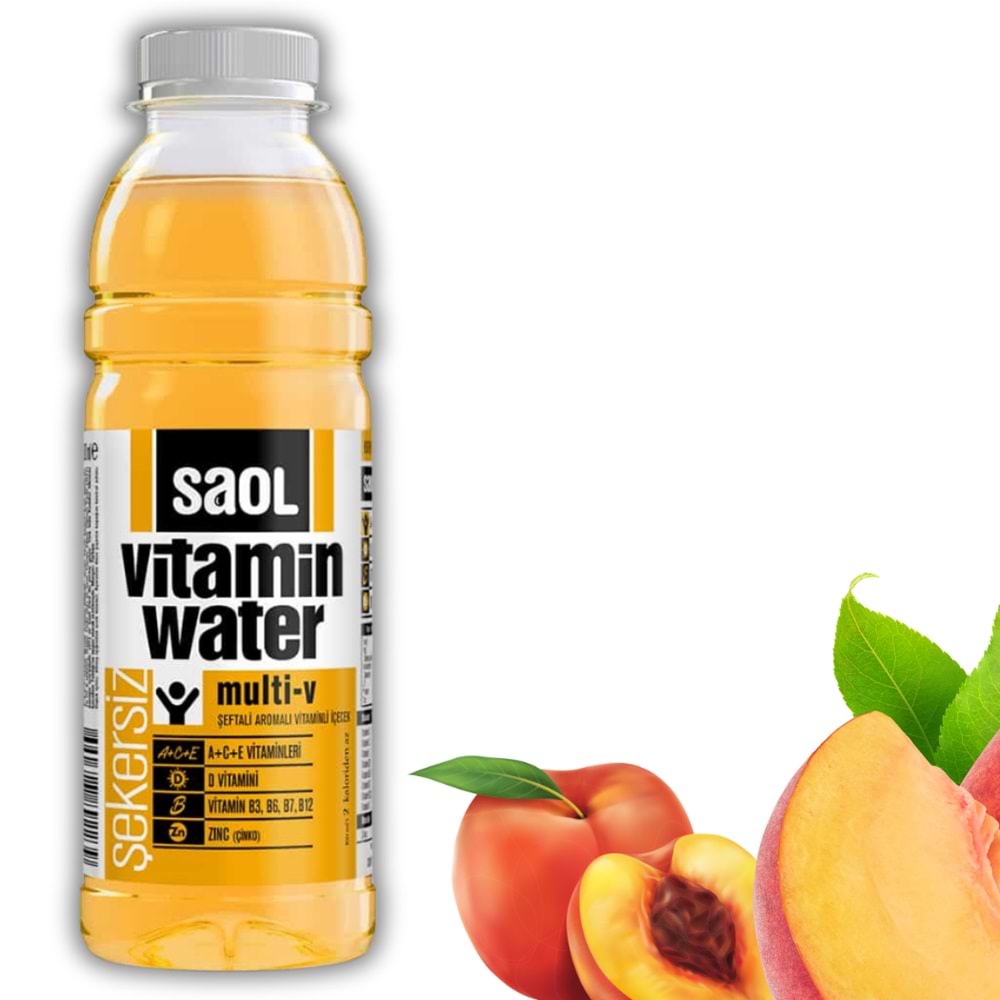 SAOL VİTAMİN WATER MULTI-V ŞEFTALİ 500 Ml