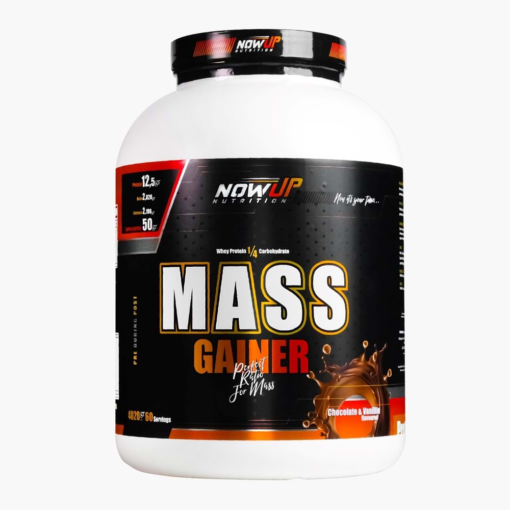 NOW UP Mass Gainer Çikolata Vanilya 4080 GR