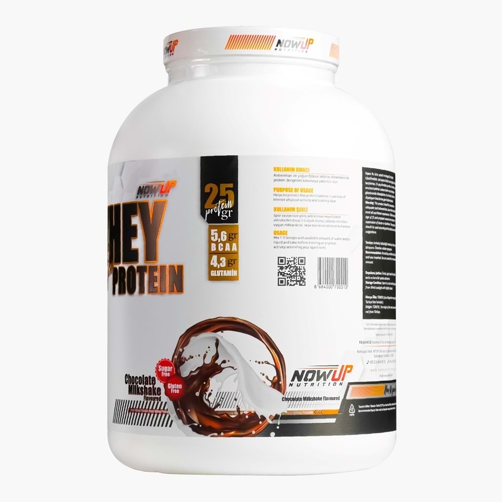 NOW UP Whey Protein ÇikolataMilkShake 2160 GR