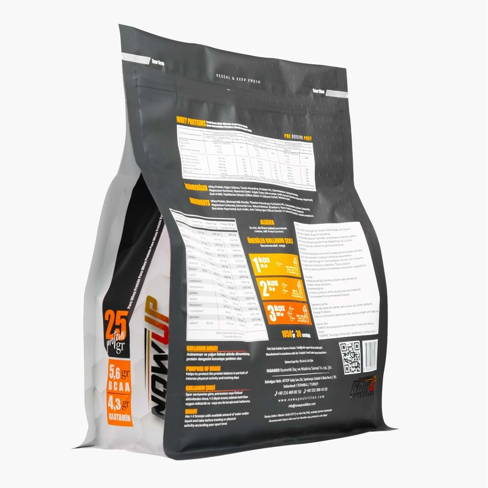 NOW UP Whey Protein ÇilekMilkShake 1080 GR