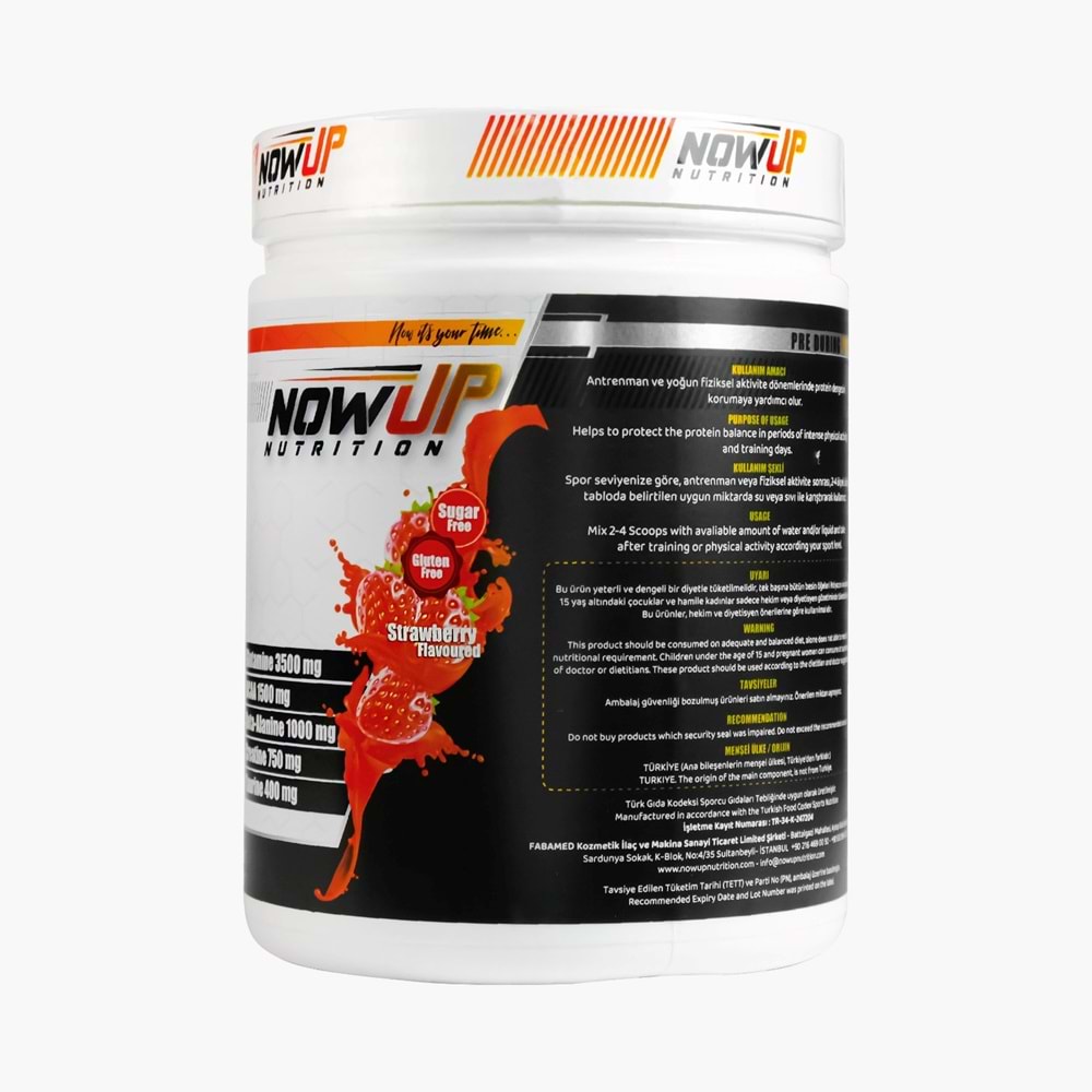 NOW UP Post Workout ÇİLEK 360 G