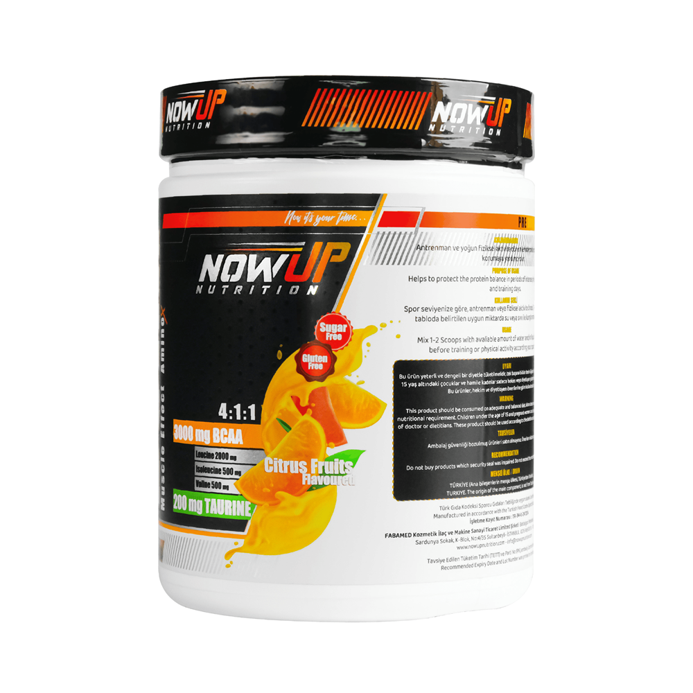 NOW UP Bcaa Narenciye Meyve 360 G