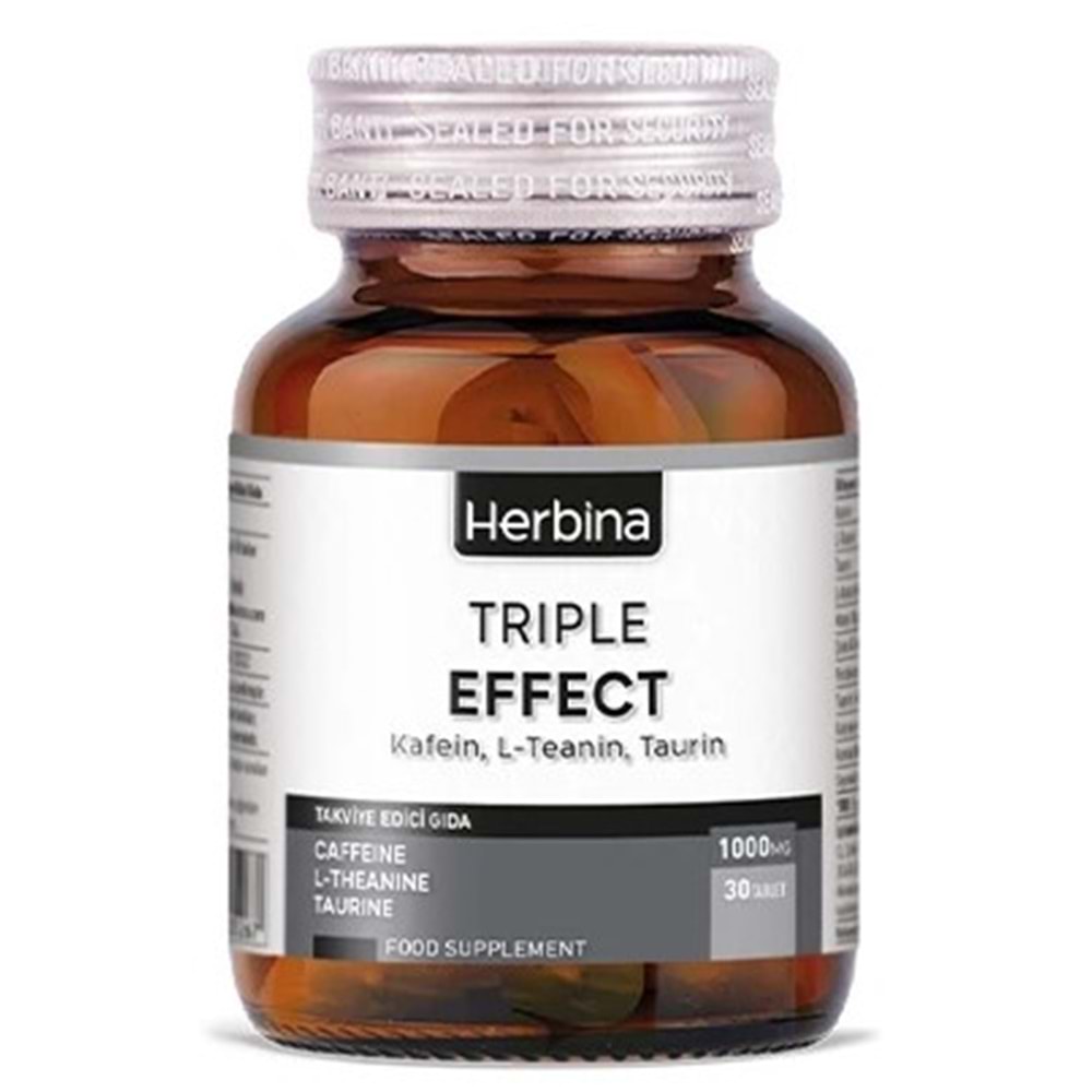 HERBİNA TRIPLE EFFECT kafein L-Teanin Taurin