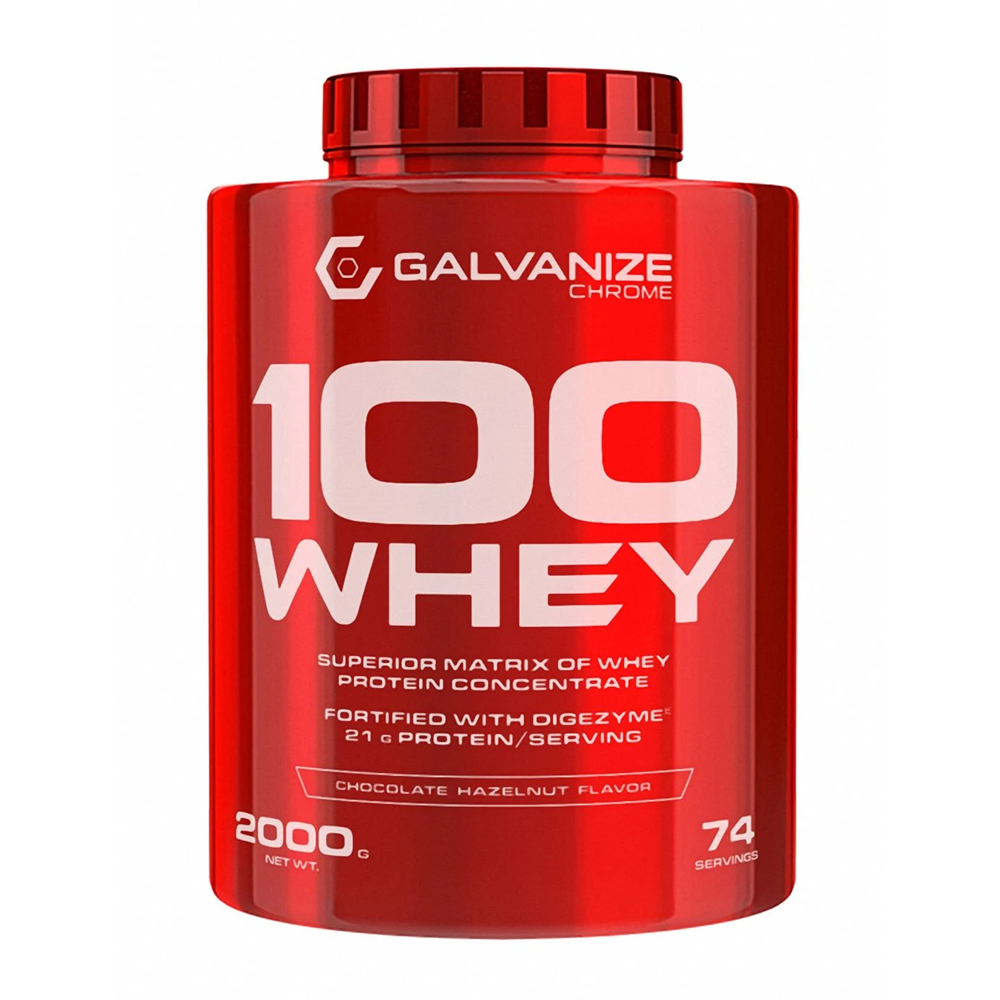 Galvanize Nutrition 100 Whey Protein 2000 G 74 SERVİS Çikolata Fındık