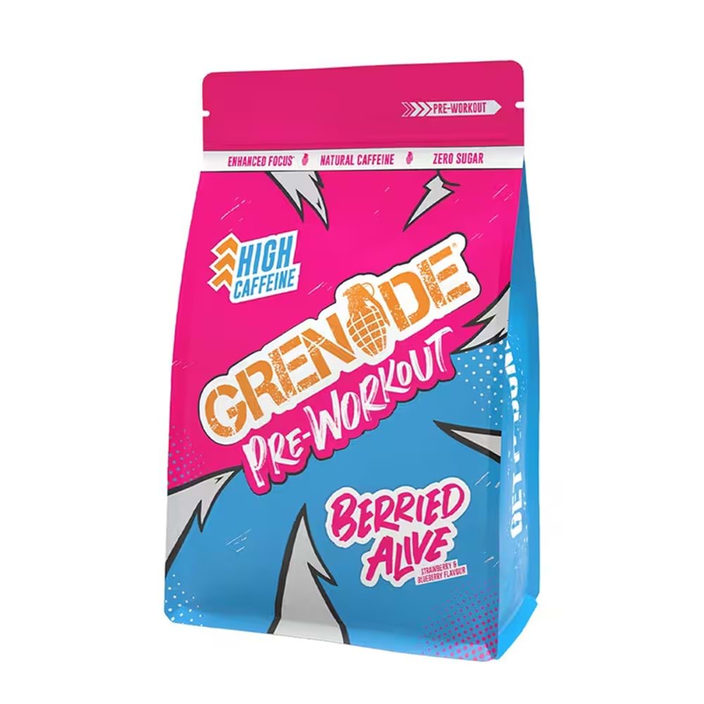 Grenade Pre-Workout 330g Çilek Yaban Mersini