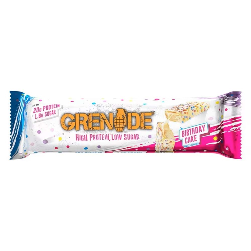 Grenade Protein Bar 60 Gr x 1 Adet Bırthday Cake
