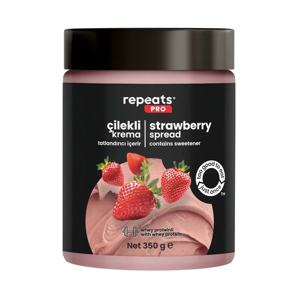 repeats Yüksek Proteinli Çilekli Krema 350gr