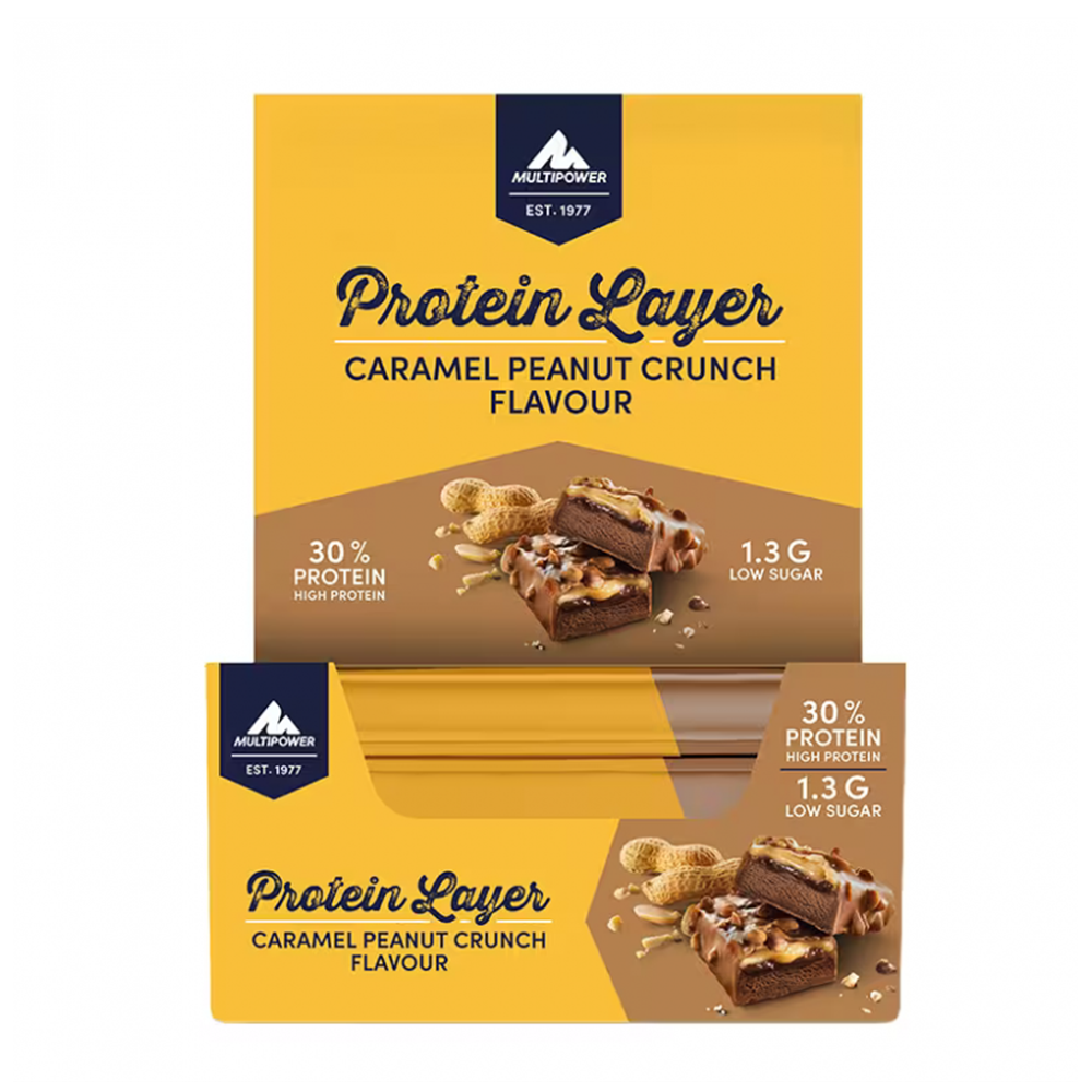 Multipower Protein Layer 18 x 50g Yer Fıstığı karamel