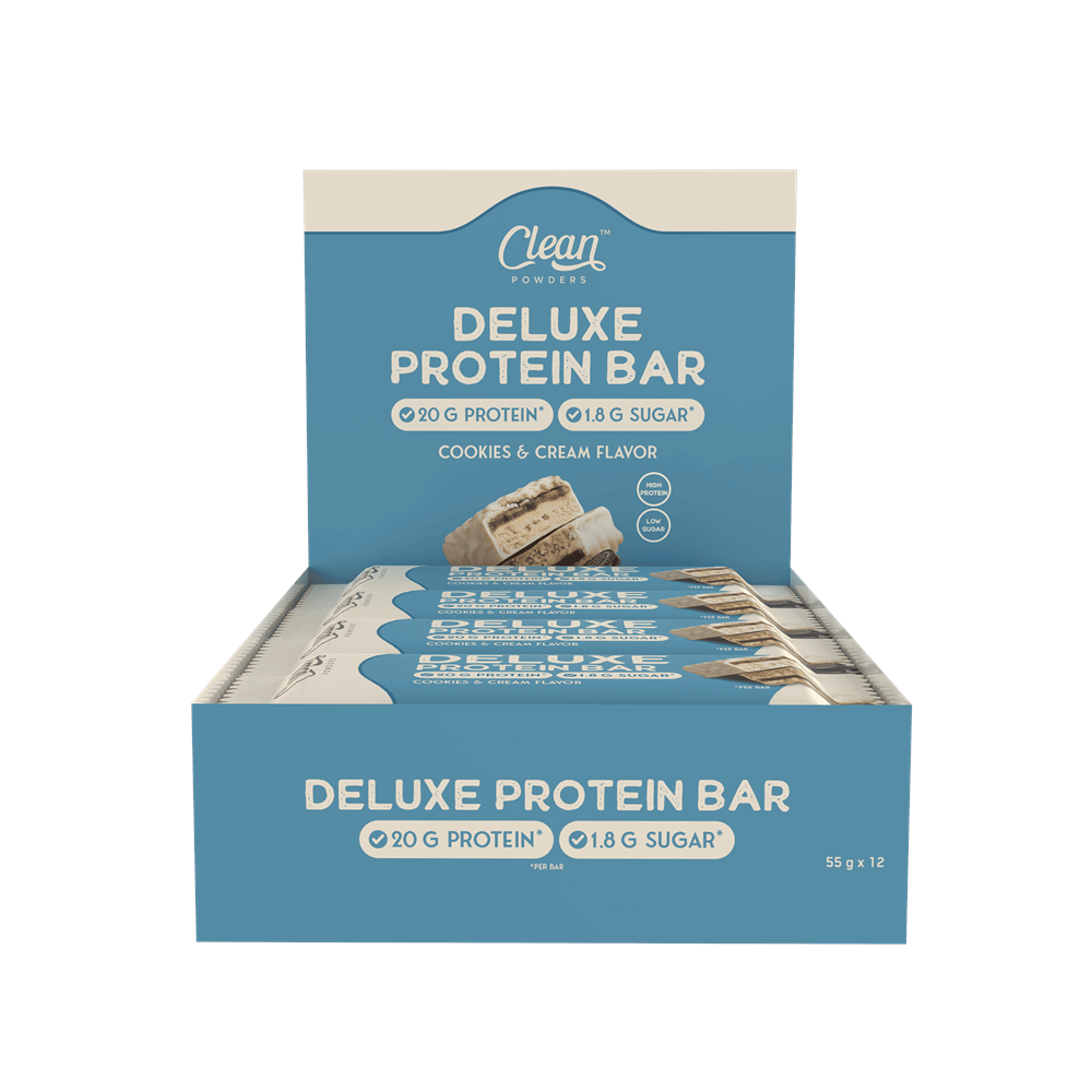 Clean Powders Deluxe Protein Bar 55 G x 12 ADET Beyaz Çikolata Kurabiye