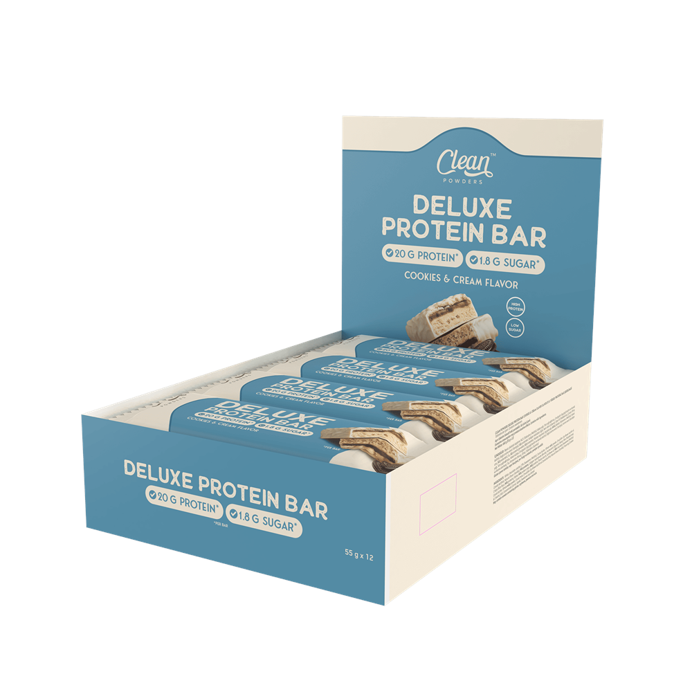 Clean Powders Deluxe Protein Bar 55 G x 12 ADET Beyaz Çikolata Kurabiye