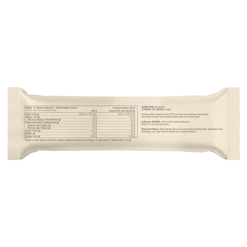 Clean Powders Deluxe Protein Bar 55 G x 1 ADET Çikolata Karamel