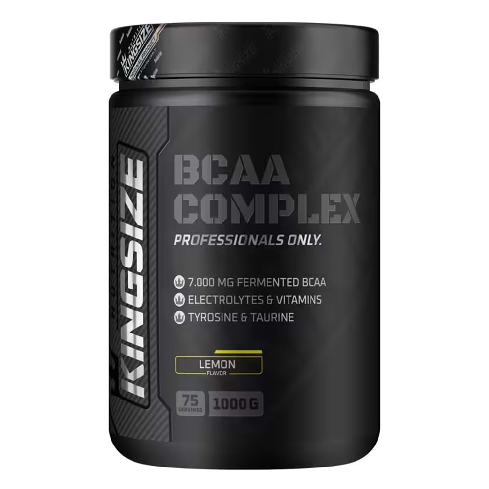 Kingsize Nutrition BCAA Complex Powder Limon 1000 G