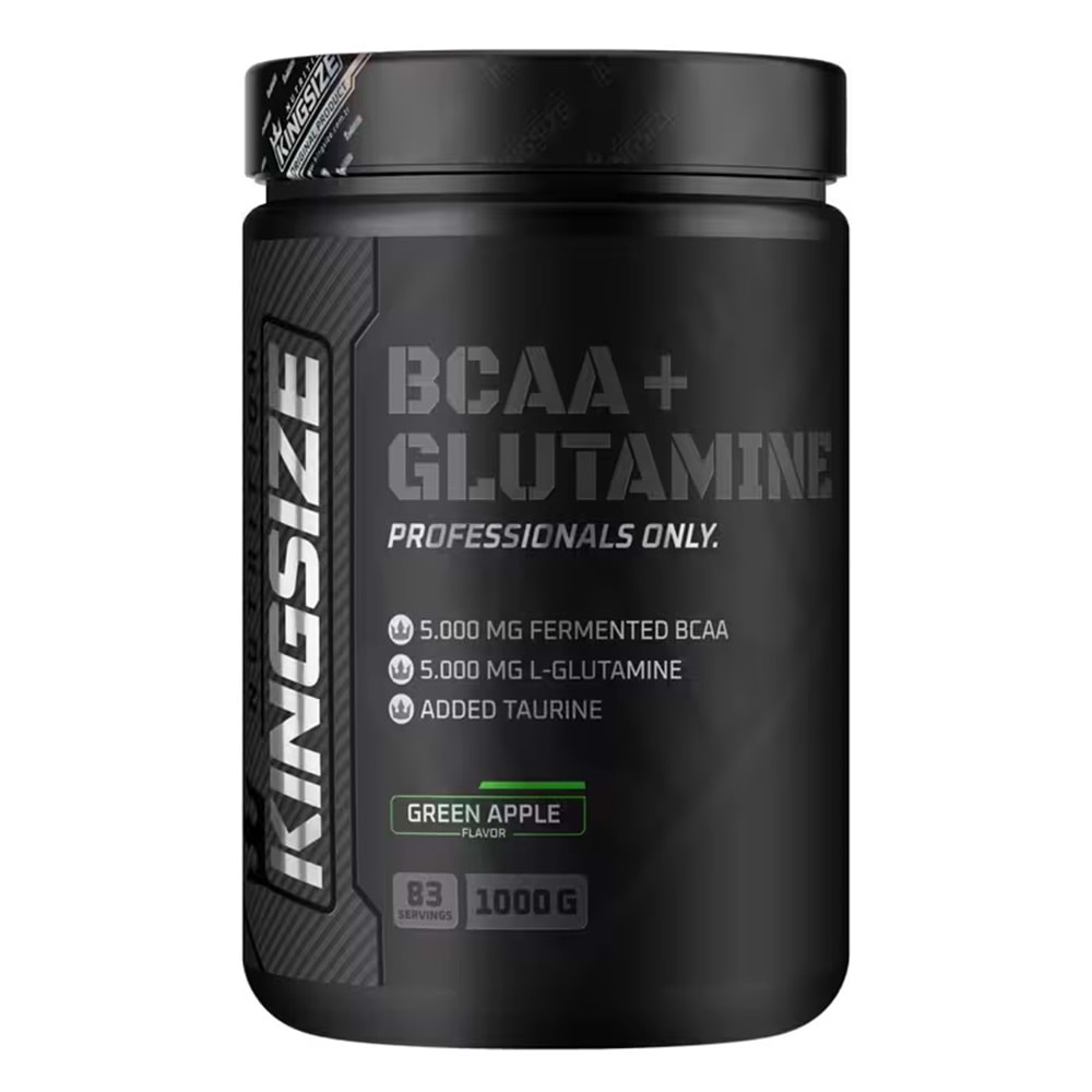 Kingsize Nutrition BCAA + Glutamine Powder Y.Elma 1000 G