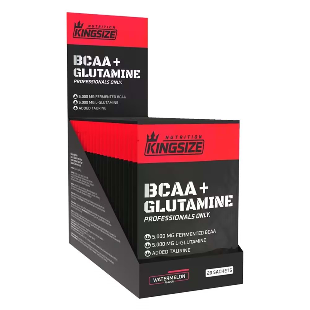 Kingsize Nutrition BCAA + Glutamine Powder Karpuz 20 Saşe