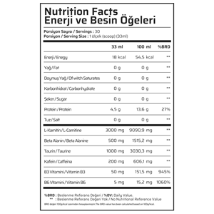 Muscle Food L-carnitine 1000 ML 30 Servis Şeftali Mango