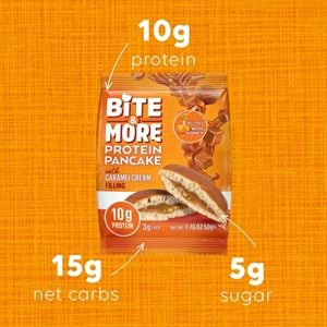Bite More Protein Pancake 50 Gr x 12 Ad Karamel