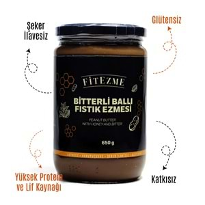 FİTEZME Bitterli Ballı Fıstık Ezmesi 650g