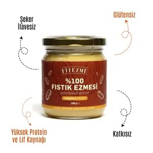 FİTEZME %100 Fıstık Ezmesi Parçacıklı 190g